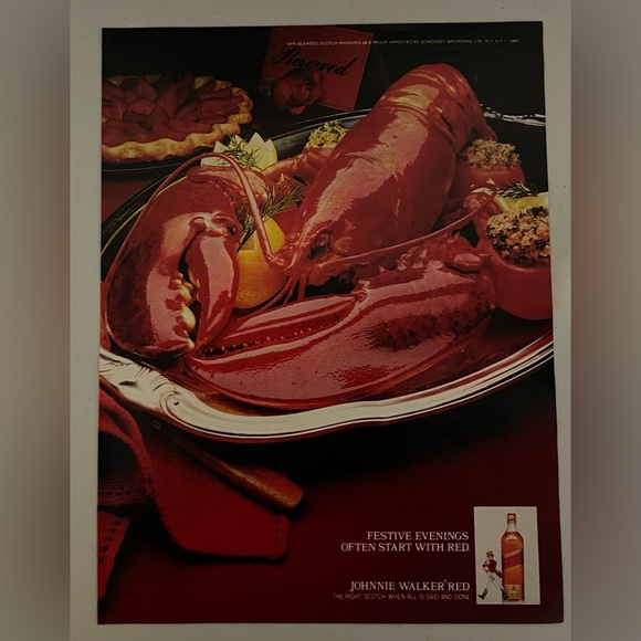 Johnnie Walker Red 1981 Magazine Vintage Advertisement - Picture 1 of 1